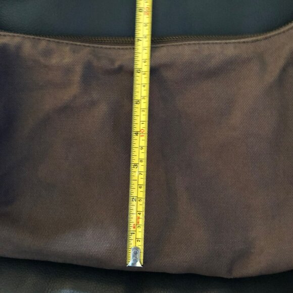 Eddie Bauer Vtg Green Canvas Purse Handbag Boho 80s 90s - Picture 9 of 10